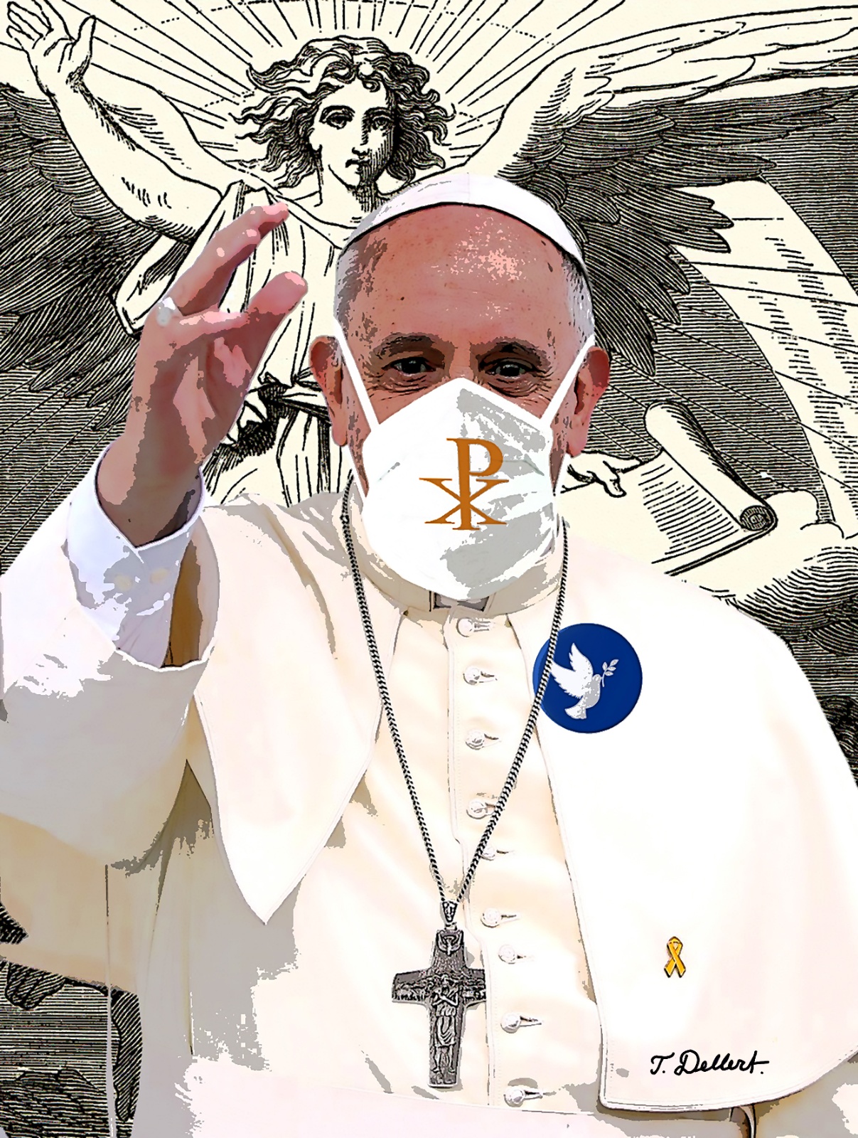 Pope Francis with Corona mask  FINAL 
